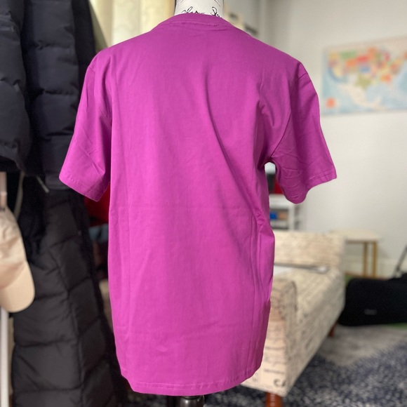 NWOT Women’s Medium/Men’s Small Drew House Mascot Cotton Tee In Purple - Picture 7 of 12